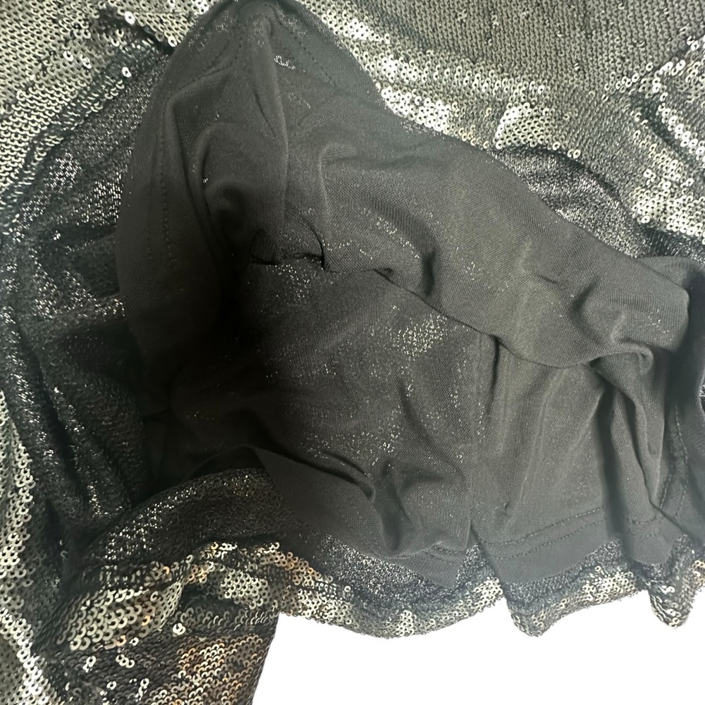 NWOT Free People Munuka Gun Metal Gray Sequin Mini Dress S - Picture 11 of 14